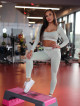 Crop Top bezszwowy DREAM K107 oliwkowy MITARE