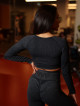 Seamless Crop Top DREAM K107 graphite MITARE