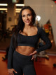 Seamless Crop Top DREAM K107 graphite MITARE