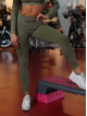 Slimming shaping leggings DREAM PUSH UP ANGEL K108A green MITARE