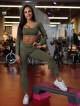 Slimming shaping leggings DREAM PUSH UP ANGEL K108A green MITARE