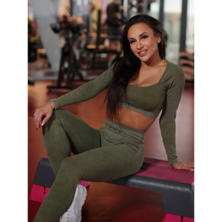 Slimming shaping leggings DREAM PUSH UP ANGEL K108A green MITARE