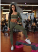 Crop Top sin costuras DREAM K107 verde MITARE