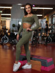 Seamless Crop Top DREAM K107 green MITARE