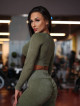 Seamless Crop Top DREAM K107 green MITARE