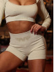 Seamless shorts DREAM PUSH UP K109 beige MITARE