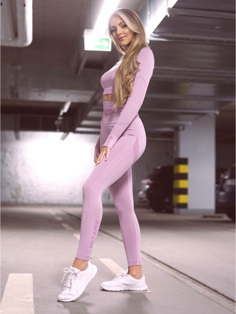Shaping slimming leggings PUSH UP MAX ANGEL K001A light purple MITARE