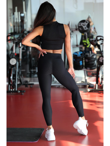 Leggings reductores moldeadores PUSH UP STREET COLLECTION K127 negro MITARE 2