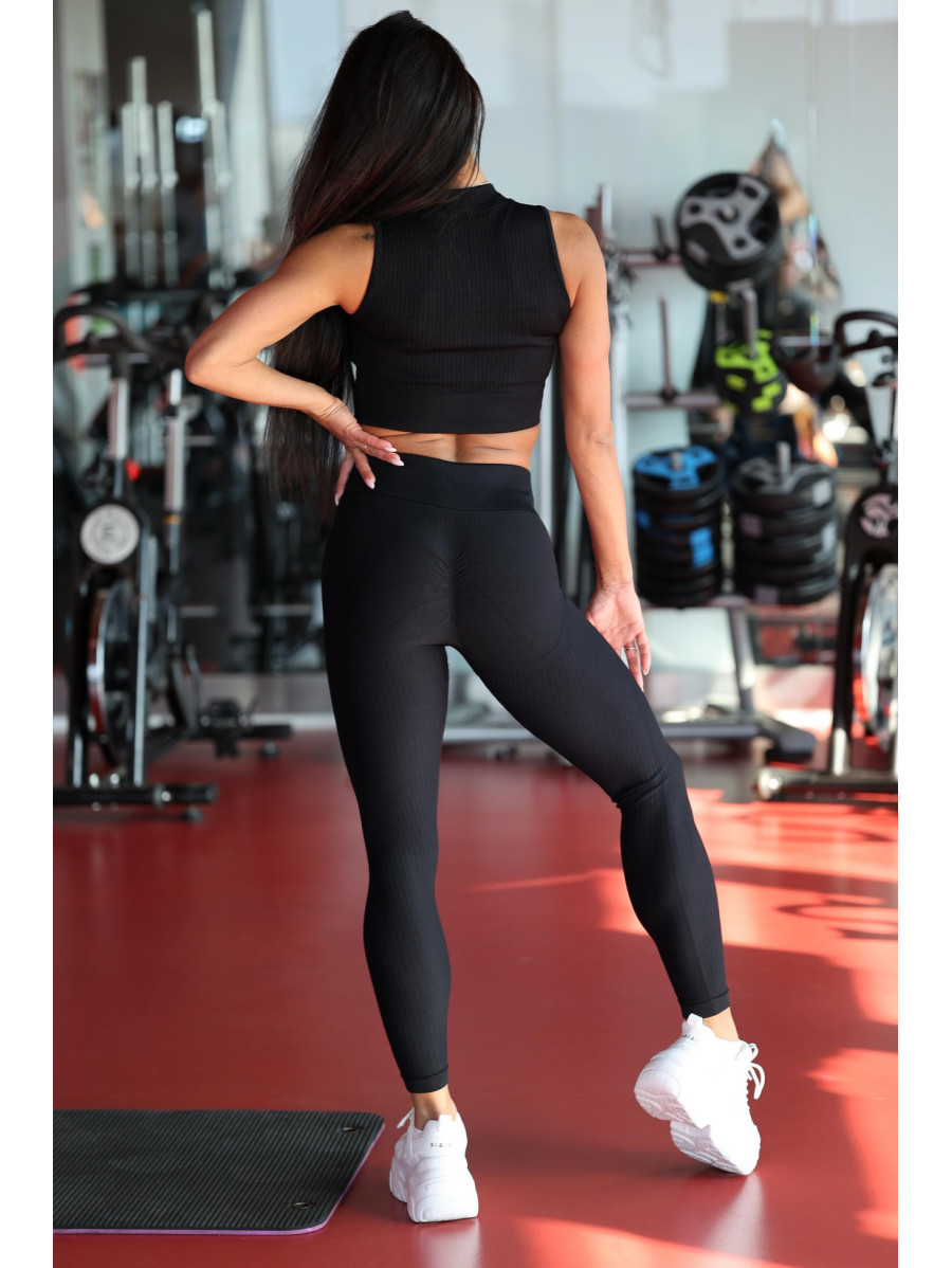 Leggings snellenti modellanti PUSH UP STREET COLLECTION K127 nero MITARE