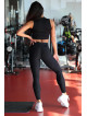 Sleeveless T-shirt STREET COLLECTION K123 black MITARE