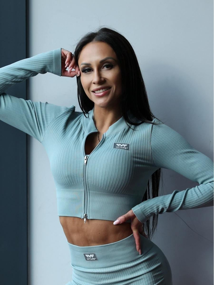 Crop top STREET COLLECTION K125 verde mare chiaro MITARE
