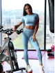T-shirt SLIM PUSH UP K117 blue MITARE