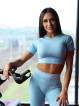 T-shirt SLIM PUSH UP K117 bleu MITARE
