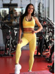 Seamless leggings SLIM PUSH UP ANGEL K078A gelb MITARE