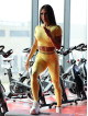 Leggings senza cuciture SLIM PUSH UP ANGEL K078A giallo MITARE