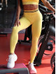 Leggings senza cuciture SLIM PUSH UP ANGEL K078A giallo MITARE