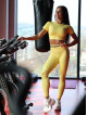 T-Shirt SLIM PUSH UP K117 gelb MITARE