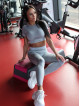 Seamless leggings SLIM PUSH UP K078 grey MITARE
