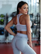 Seamless leggings SLIM PUSH UP K078 grau MITARE