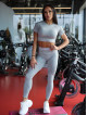 Legging sans couture SLIM PUSH UP K078 gris MITARE