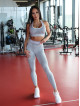 Legginsy damskie szare SLIM PUSH UP ANGEL K078A MITARE