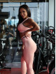 Seamless leggings SLIM PUSH UP K078 salmon MITARE