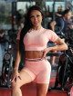 Shorts SLIM PUSH UP K116 salmon MITARE