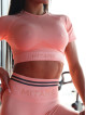 T-shirt SLIM PUSH UP K117 saumon MITARE