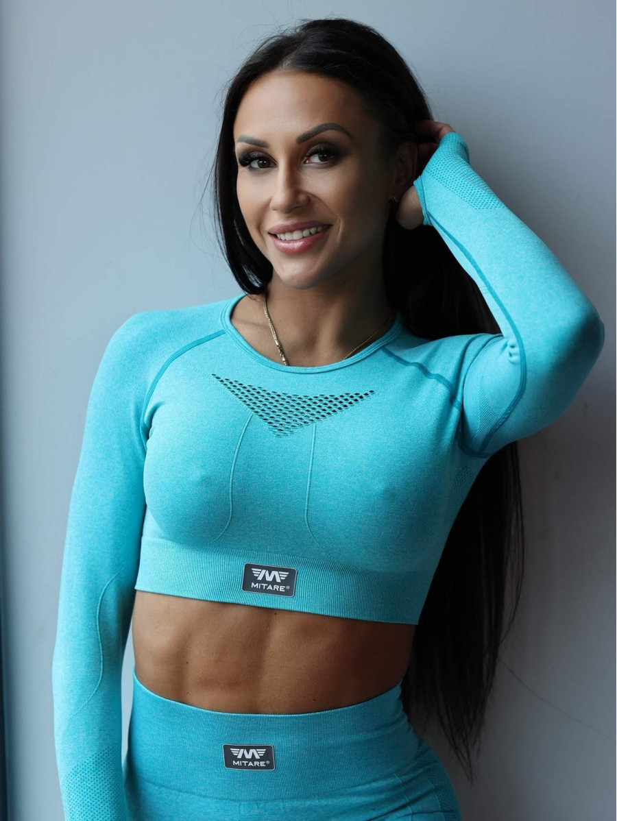 Shaping slimming leggings PUSH UP HYPNOTIZE K130 turquoise MITARE
