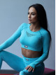 Legginsy damskie modelujące wyszczuplające turkusowe PUSH UP HYPNOTIZE K130 MITARE