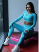 Leggings snellenti modellanti PUSH UP HYPNOTIZE K130 turchese MITARE