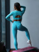 Shaping slimming leggings PUSH UP HYPNOTIZE K130 turquoise MITARE