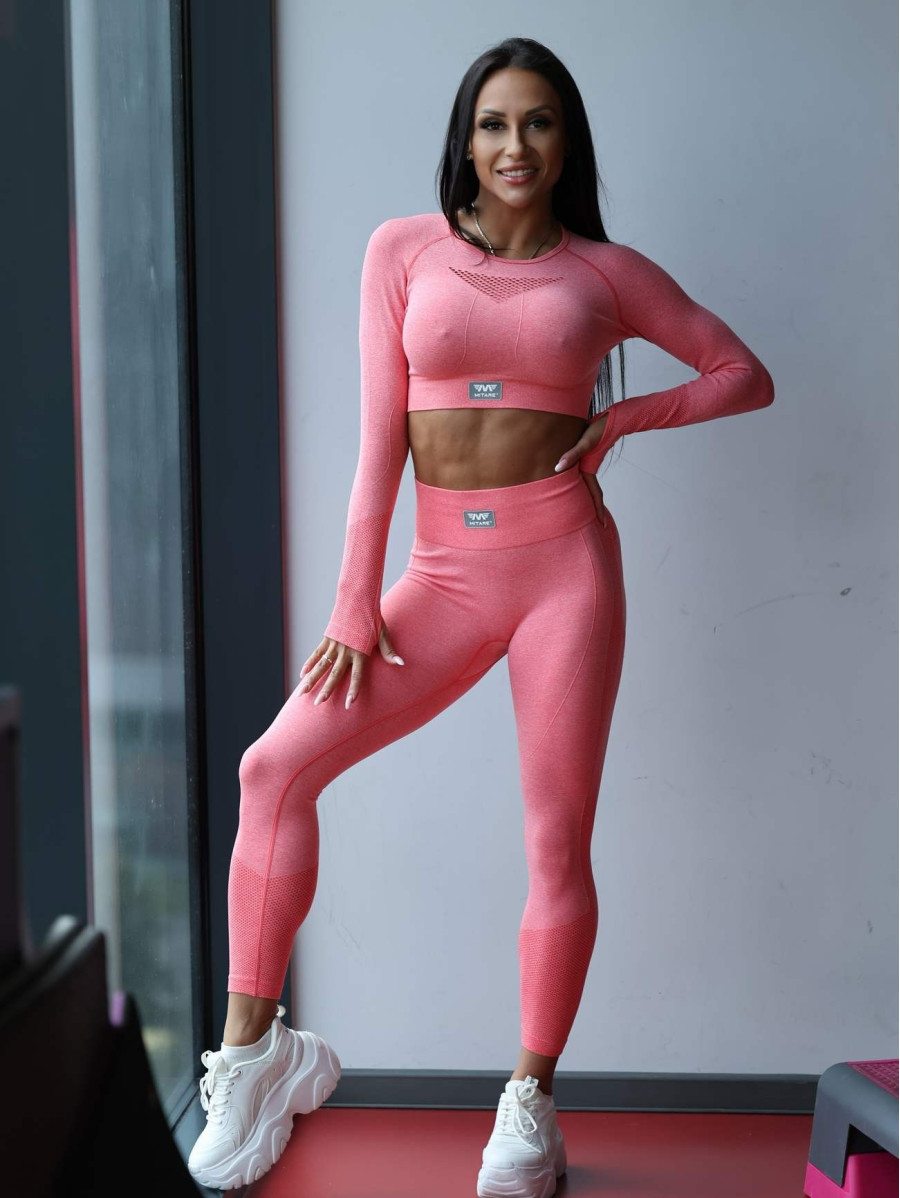 Crop top HYPNOTIZE K129 różowy MITARE