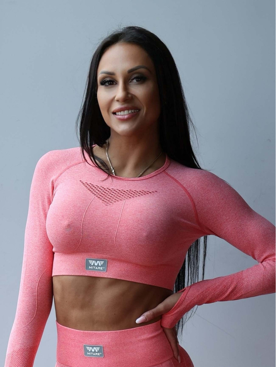 Crop top HYPNOTIZE K129 pink MITARE